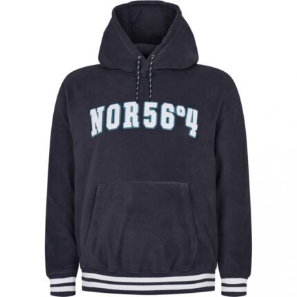 North 56°4 felpa in pile con cappuccio taglie forti uomo colore blu 33148