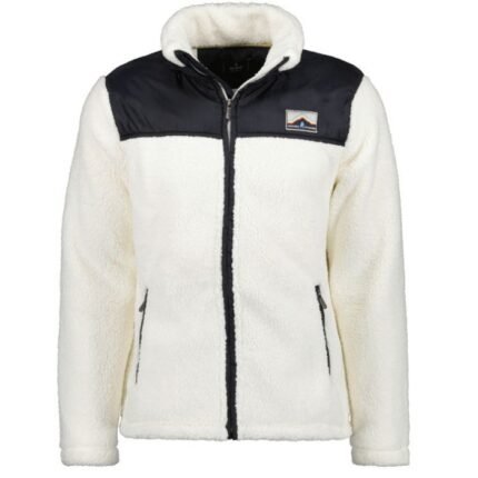 Ragman giacca pile zip intera taglie forti uomo colore bianco 3425895/008