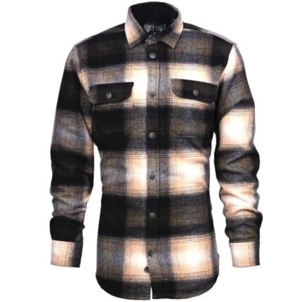 Montecarlo camicia in pannetto taglie forti uomo colore verde/sabbia 243/17034