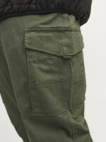 Jack & Jones pantalone cargo taglie forti uomo colore verde 12152279 - immagine 4