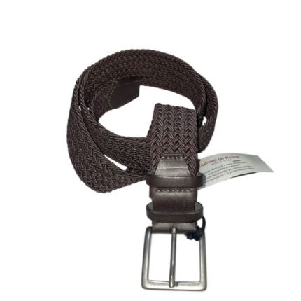 Antonio De Patrizi cintura in elastico Made in Italy taglie forti uomo colore marrone