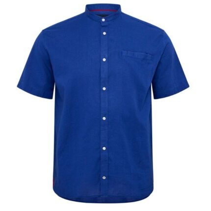 North Latitude camicia coreana manica corta taglie forti uomo colore blu 51107/0570
