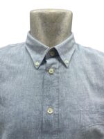 Maxfort camicia mezza manica misto lino taglie forti uomo colore azzurro E1262/130 - immagine 4